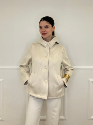 Giacca Scuba Effetto Scamosciato 852 Beige