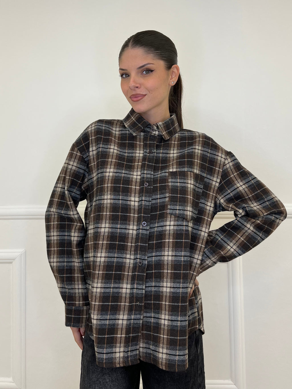 Camicia Madras 25864 Moro