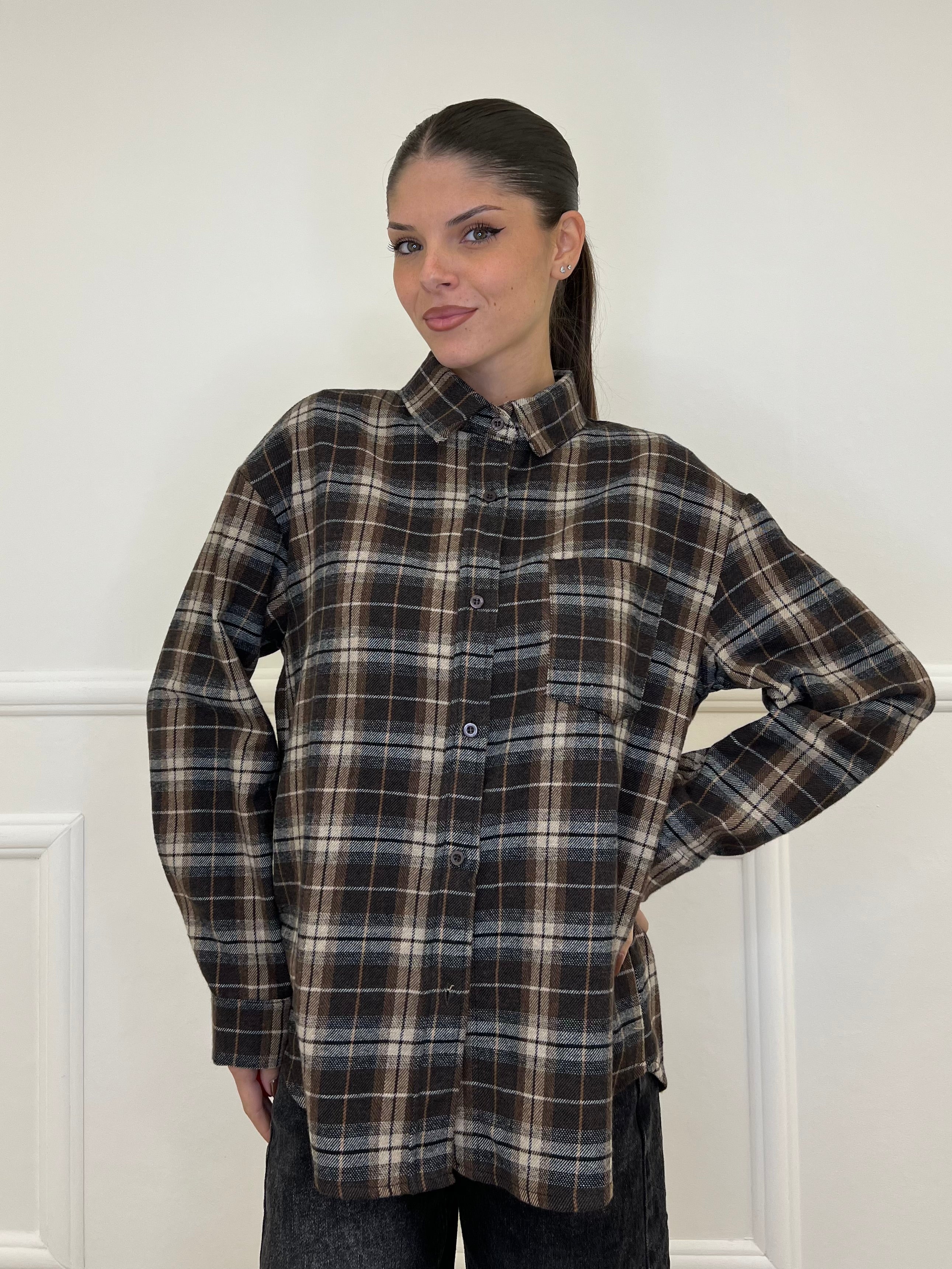 Camicia Madras 25864 Moro