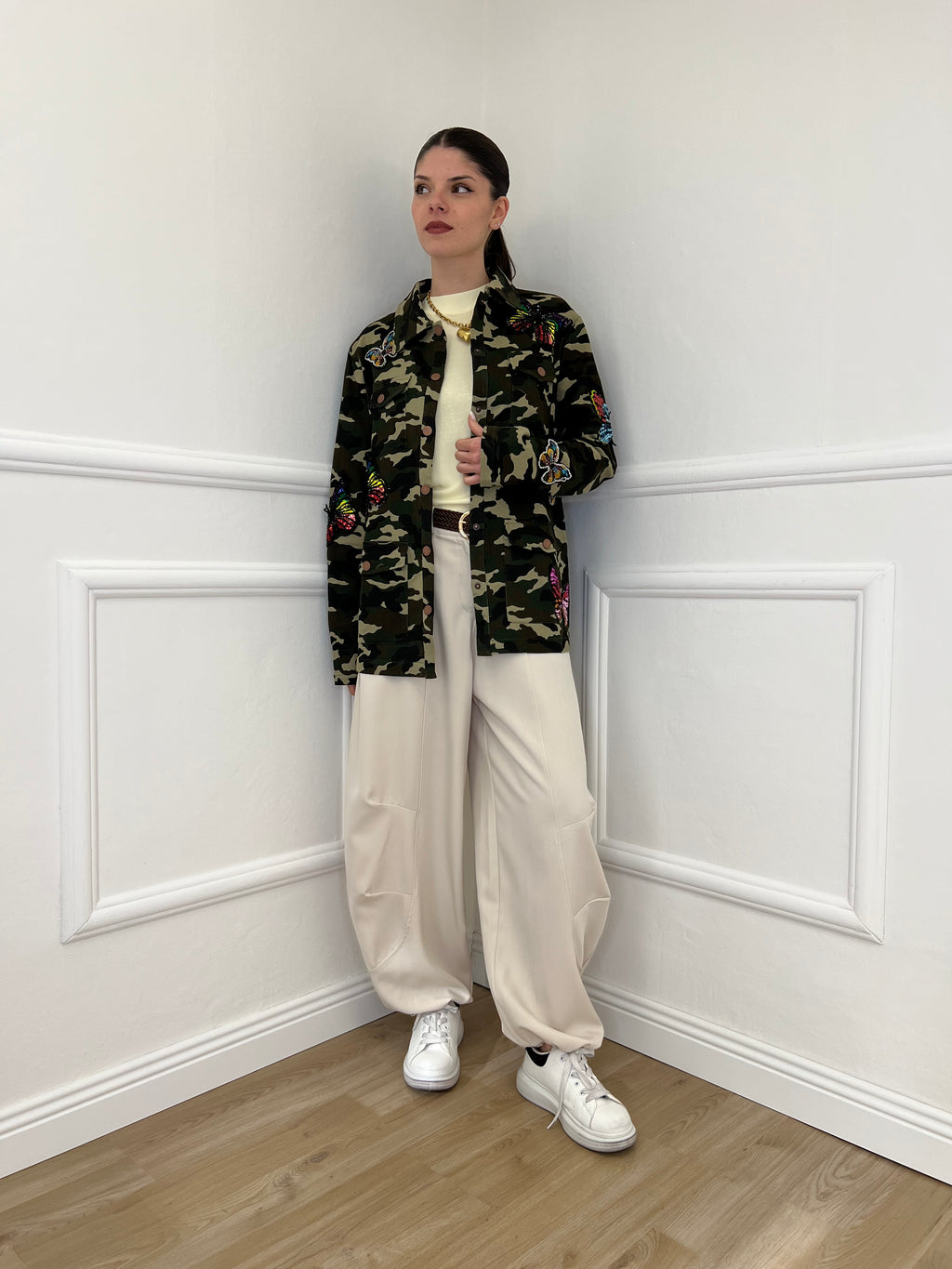 Giacca Camouflage Farfalle AL0083