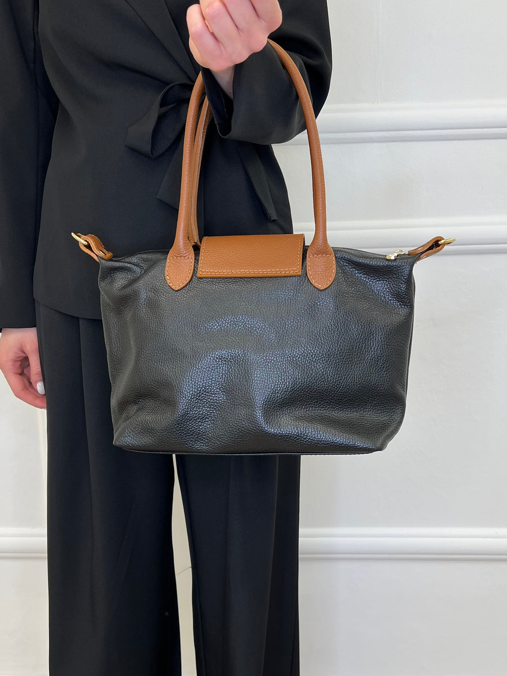 Borsa Tote Champ in Vera Pelle