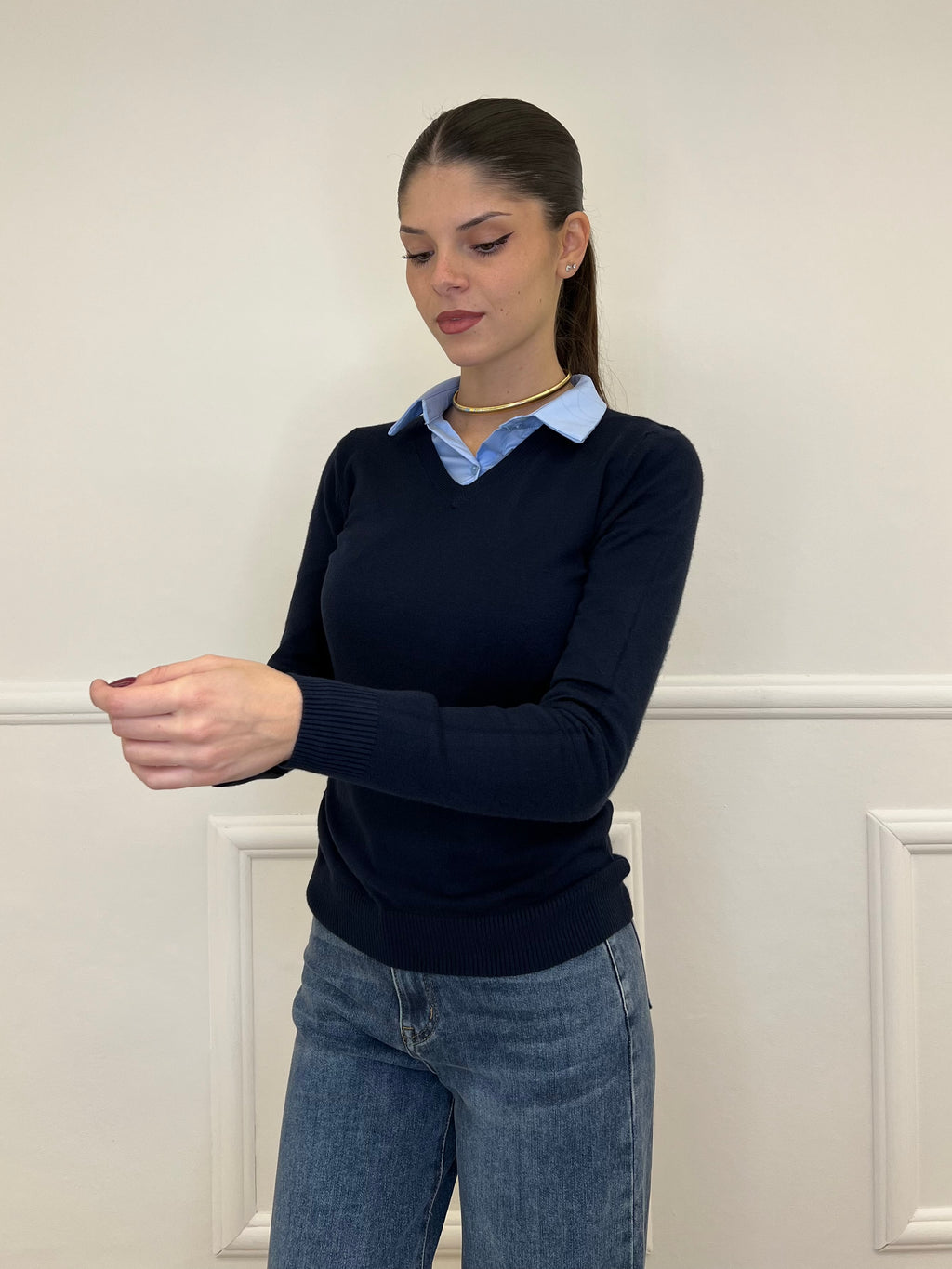 Maglia Scollo V Basic N1018