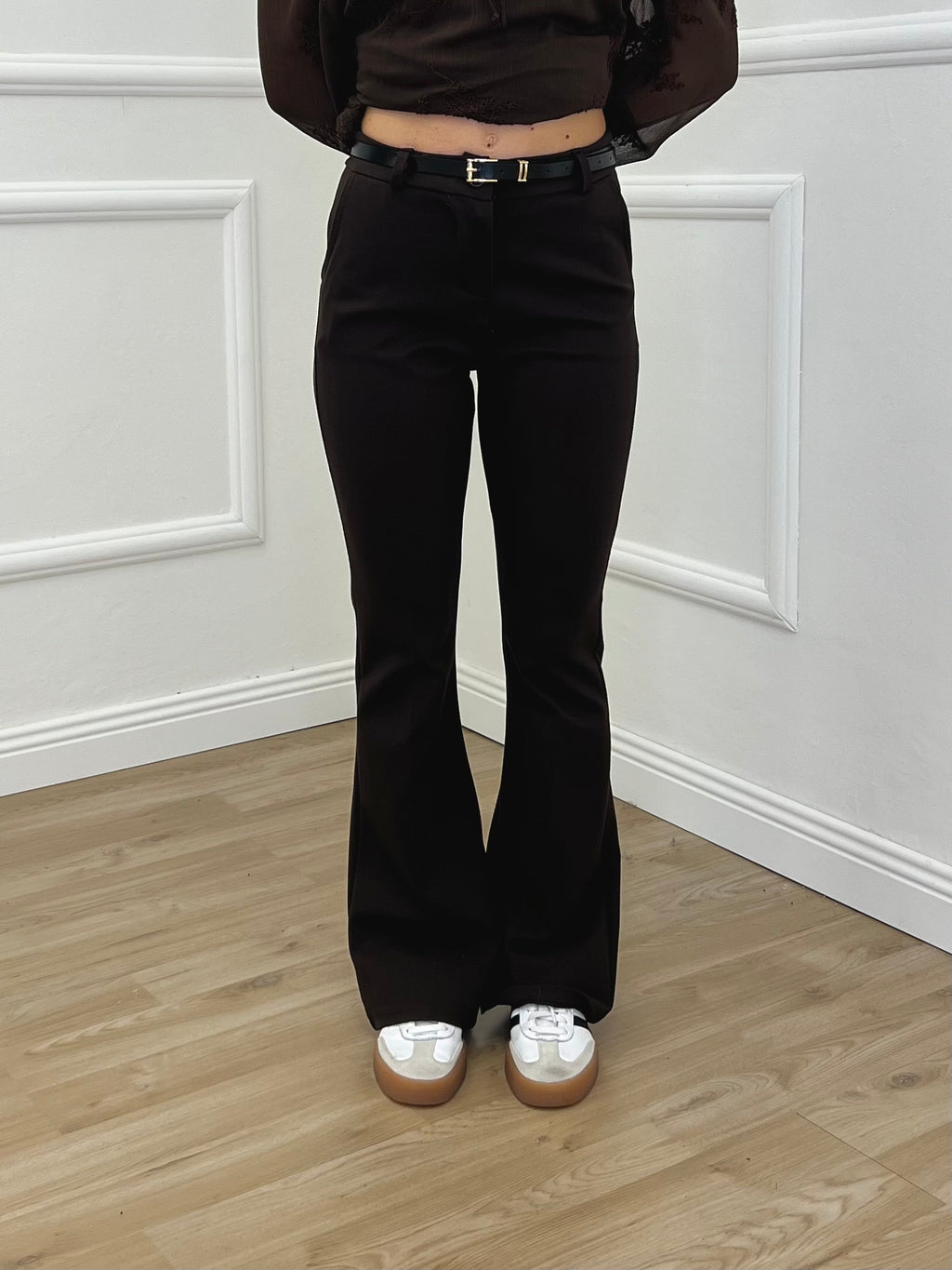 Pantalone Flare Punto Milano 34115 Marrone