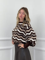 Maglia Ondina Maniche Palloncino 50331 Moro