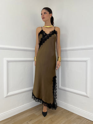 Abito Asimmetrico Pizzo 19690 Moro