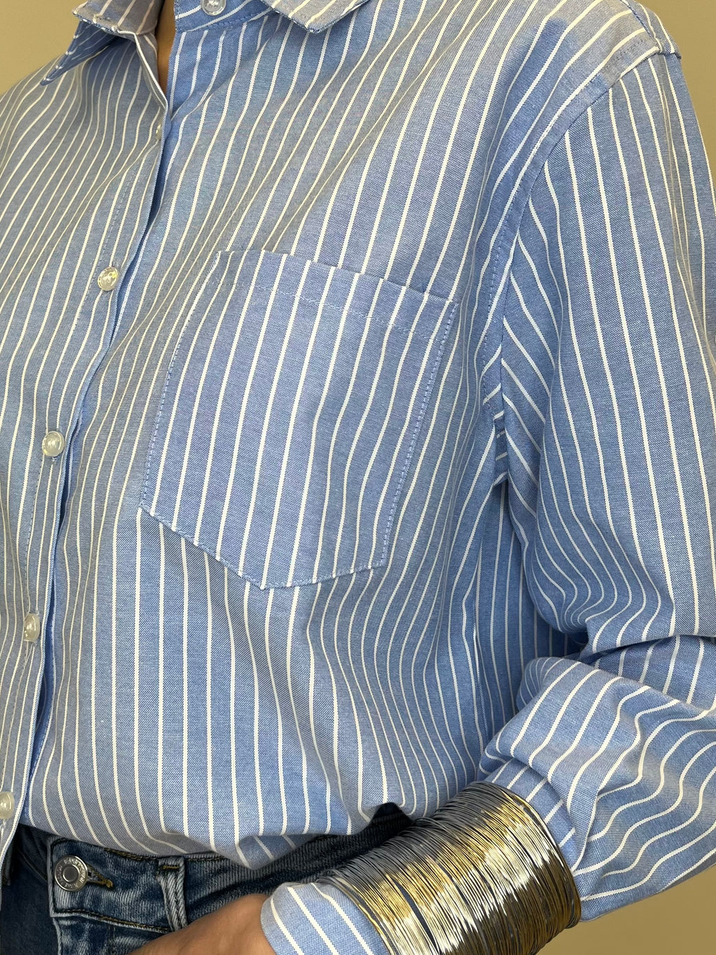 Camicia Oxford Bastoncino 171790 Azzurro