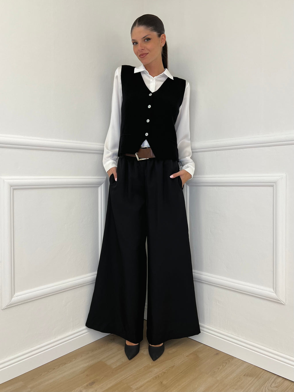 Panta Palazzo 18786 Nero