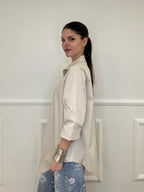 Camicia Asimmetrica 41915 Beige