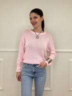 Maglia Over Cotone 3686 Rosa