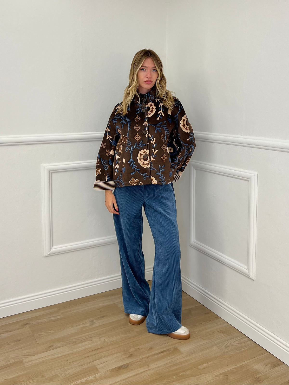 Pantalone Velluto a Coste 683 Avio