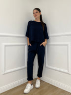 Maglia Mohair J28168 Blu - Bazar Abbigliamento