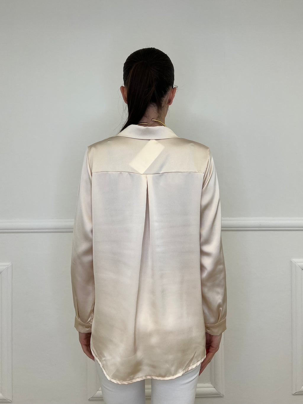 Camicia Satin 261081 Beige