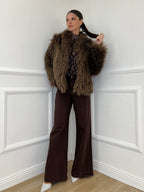 Kalgan AG002 Taupe Fur Coat