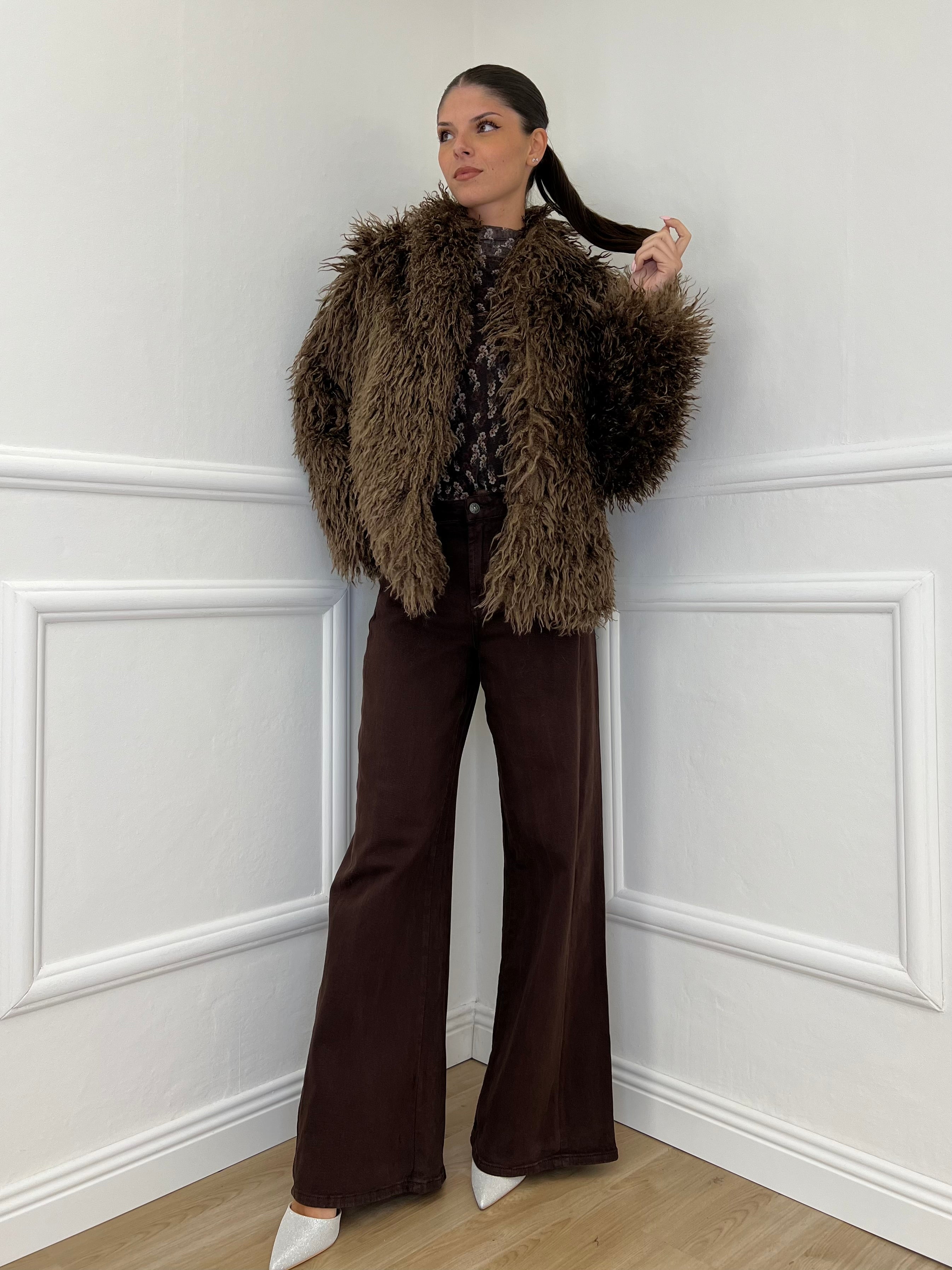 Kalgan AG002 Taupe Fur Coat