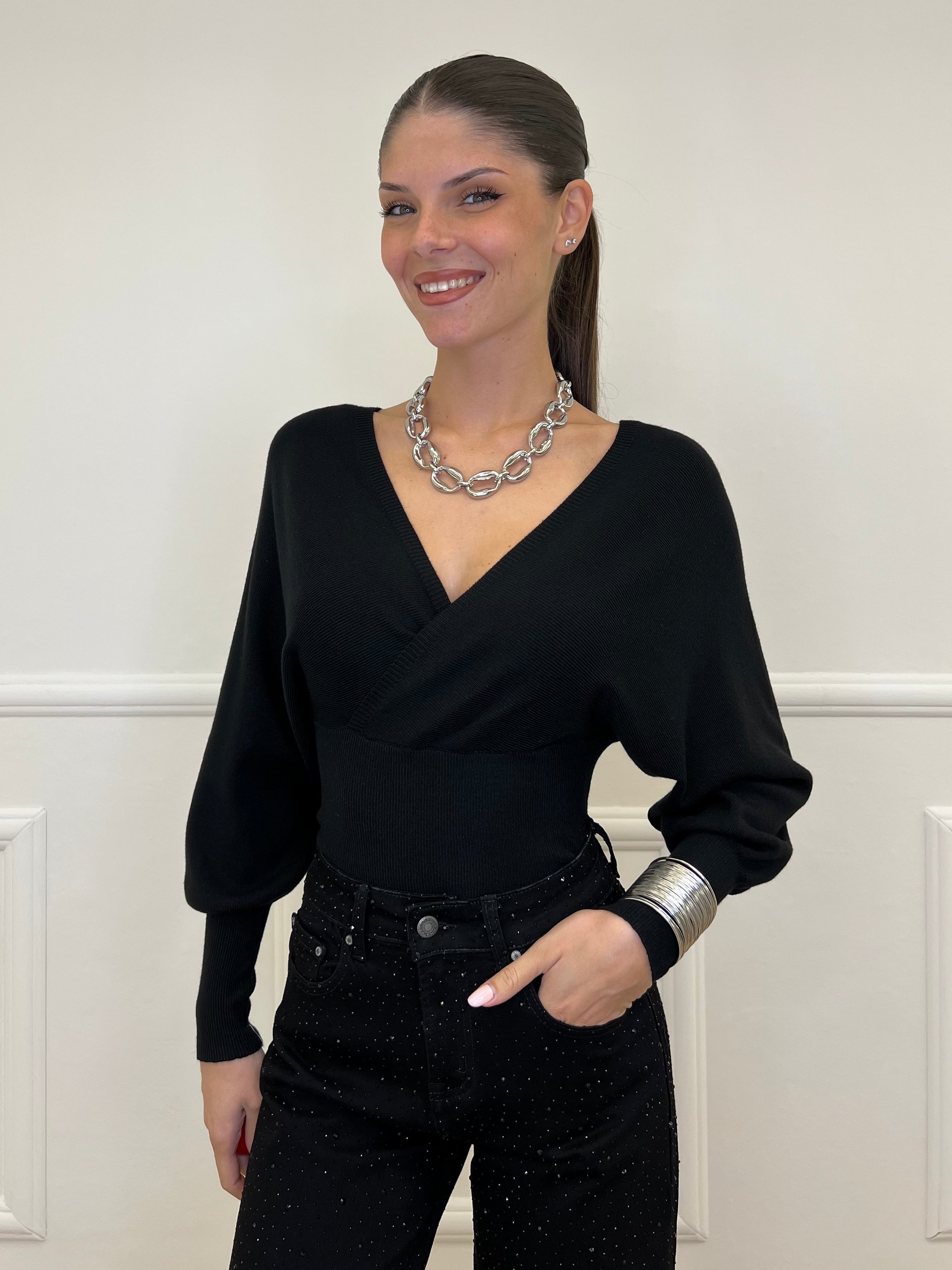 Maglia Incrocio 1183 Nero