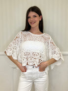 Maglia Crochet Scatoletta 28016 Bianco - Bazar Abbigliamento