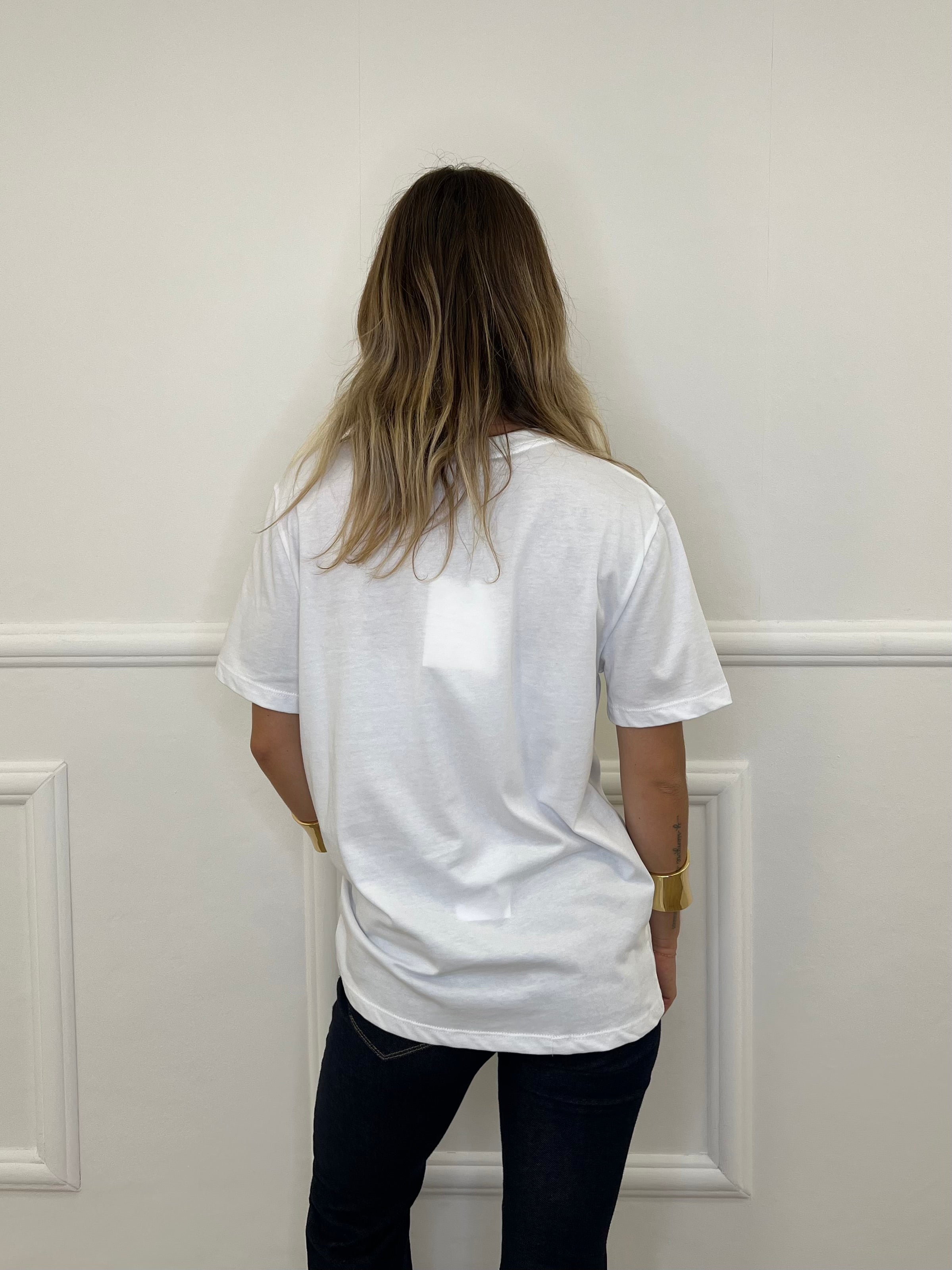 T-Shirt Over Lumina L8869 Bianco