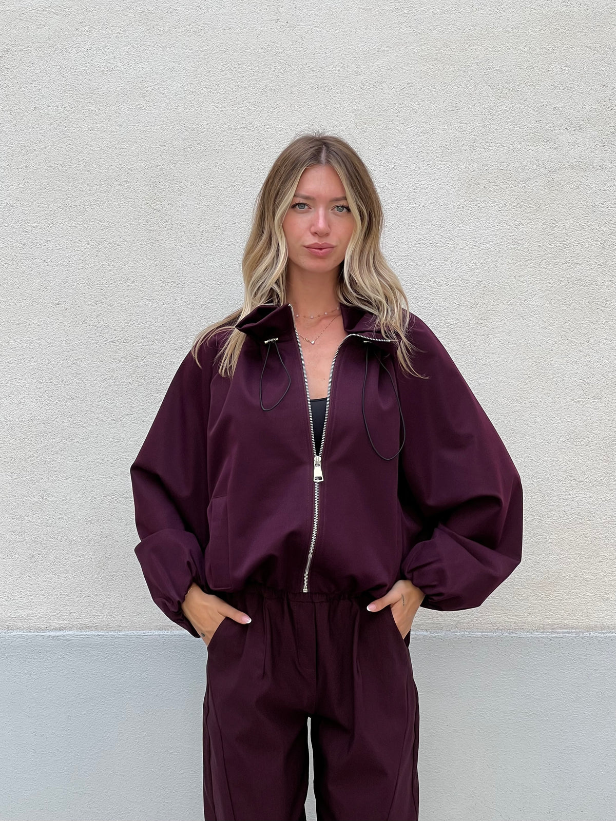 Giacca Bomber 11503 Burgundy