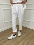 Pantalone Regular Bengalina 9230 Bianco