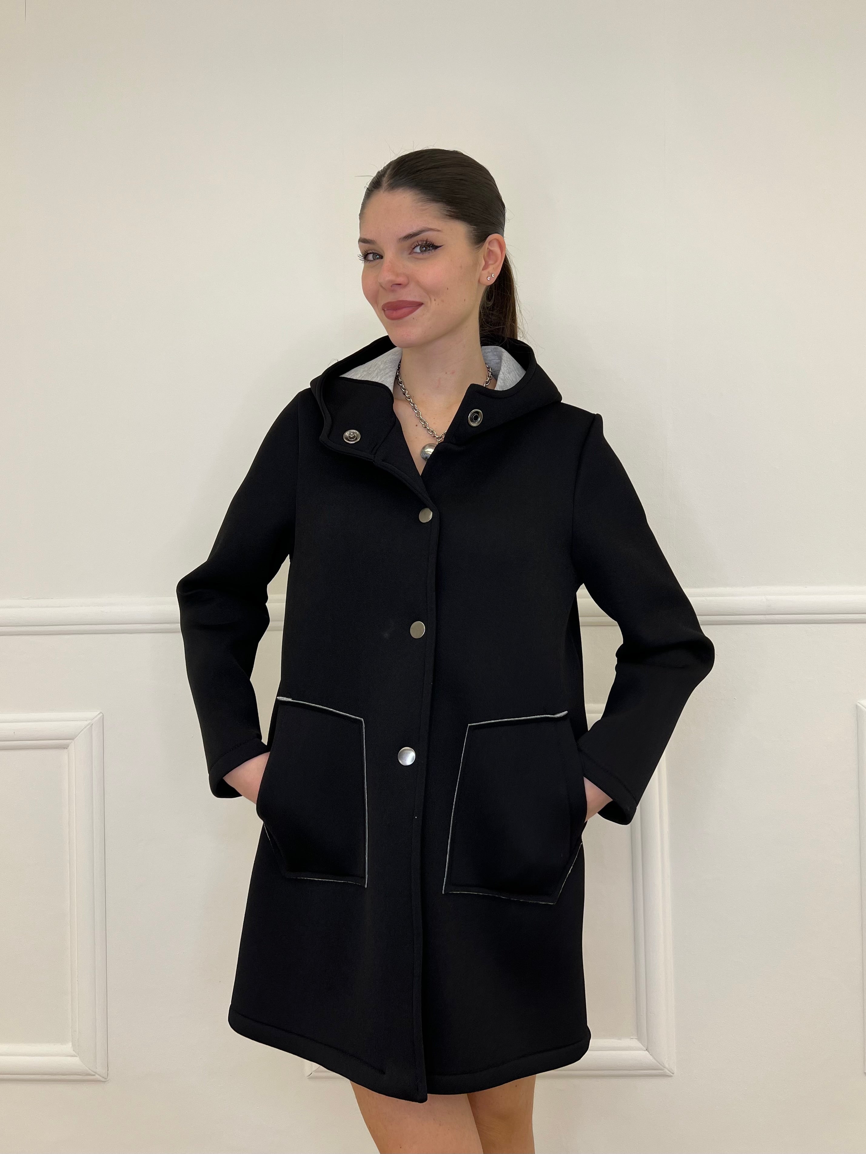 Cappotto Neoprene 1578 Nero