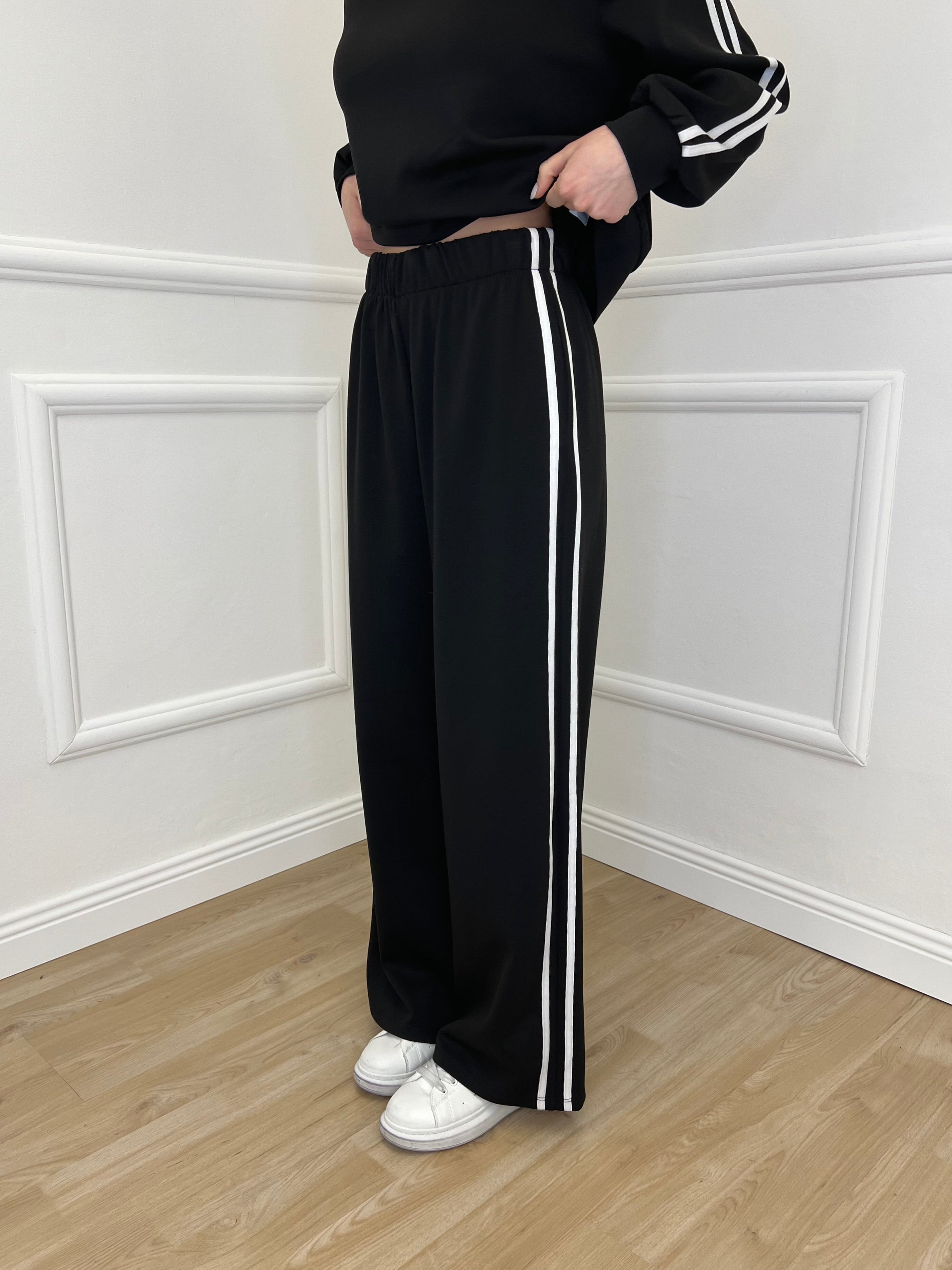 Tuta Bande Girocollo 88426 Nero