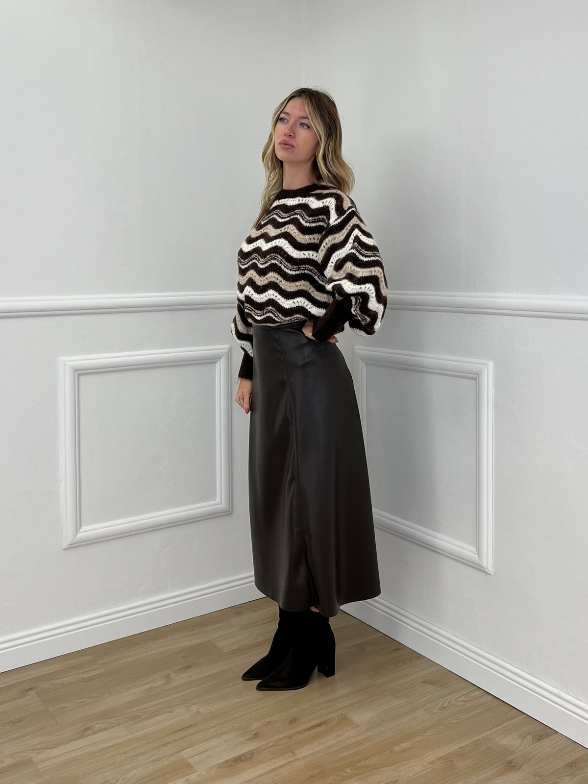 Maglia Ondina Maniche Palloncino 50331 Moro