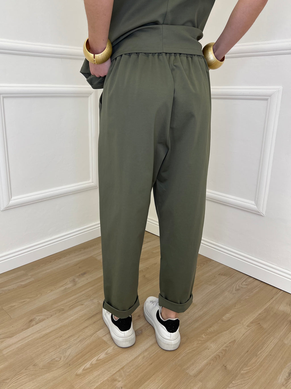 Pantalone Baggy Portafoglio 51256 Verde Militare