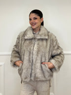 Pelliccia Zip C058 Ecru