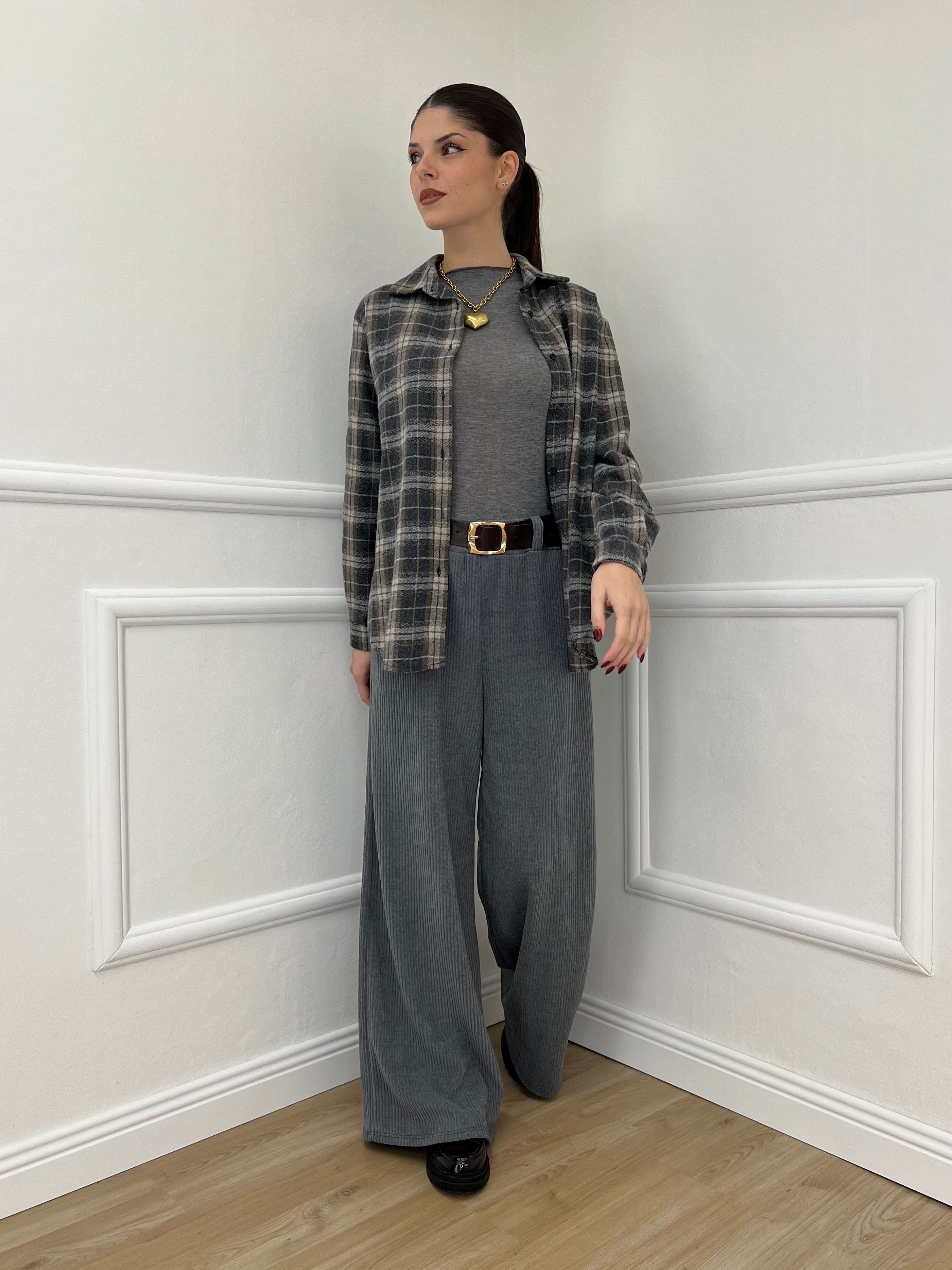 Pantalone Corduroy 6156 Grigio