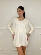 Maxi Maglia Strass 5292 Panna