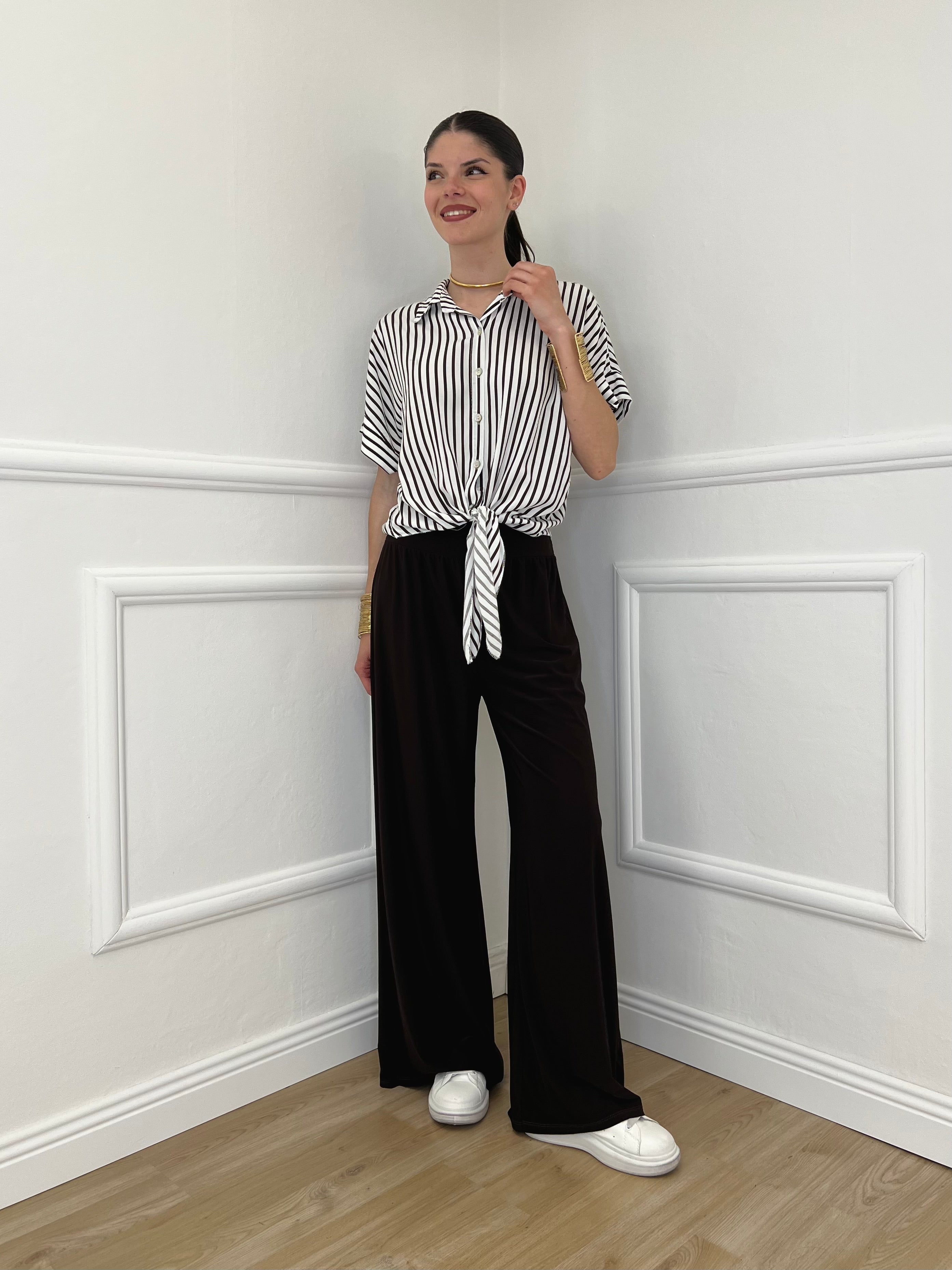 Pantalone Fluido 9078 Moro