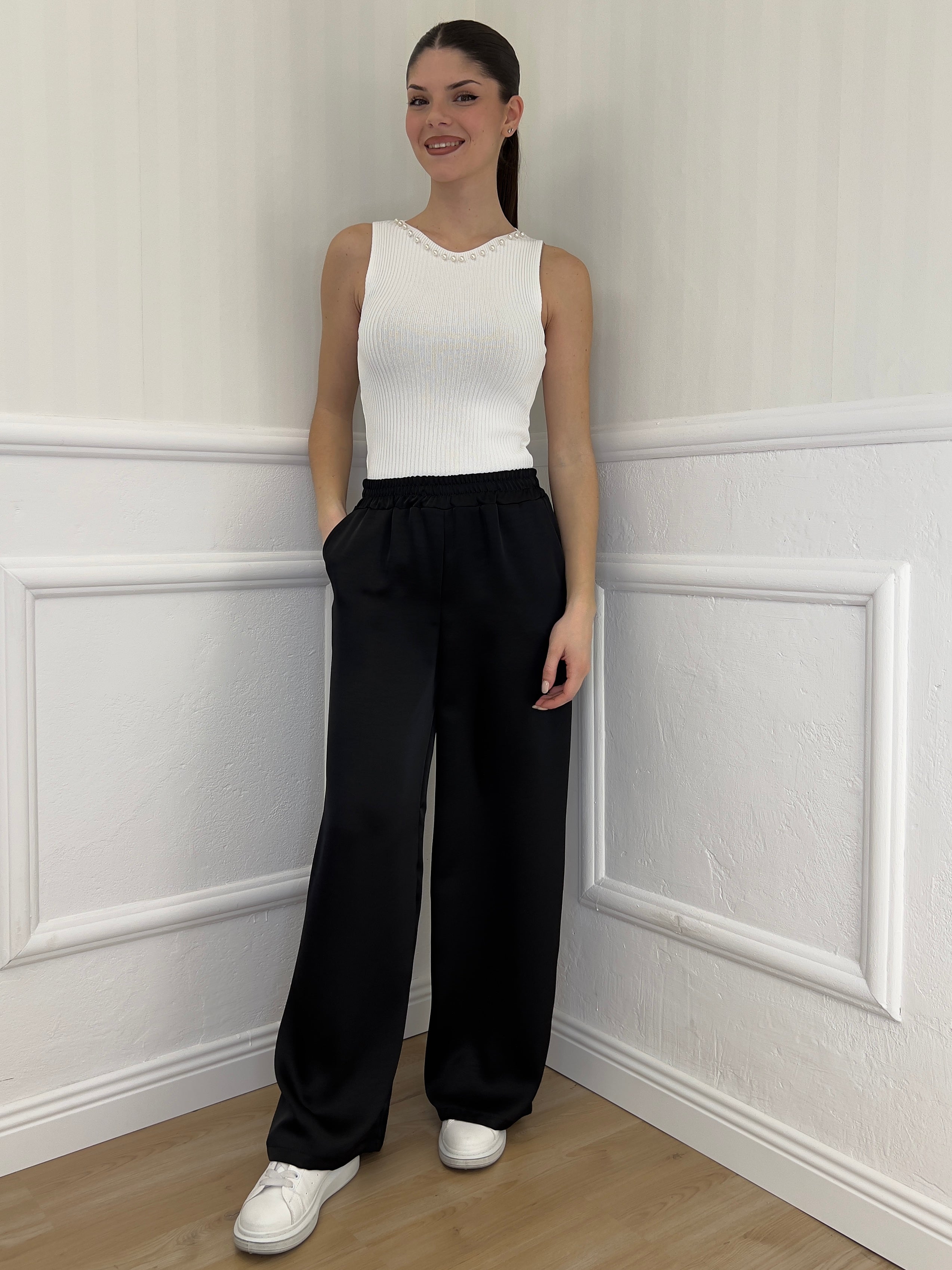 Top Viscosa Perle 1043 Bianco - Bazar Abbigliamento