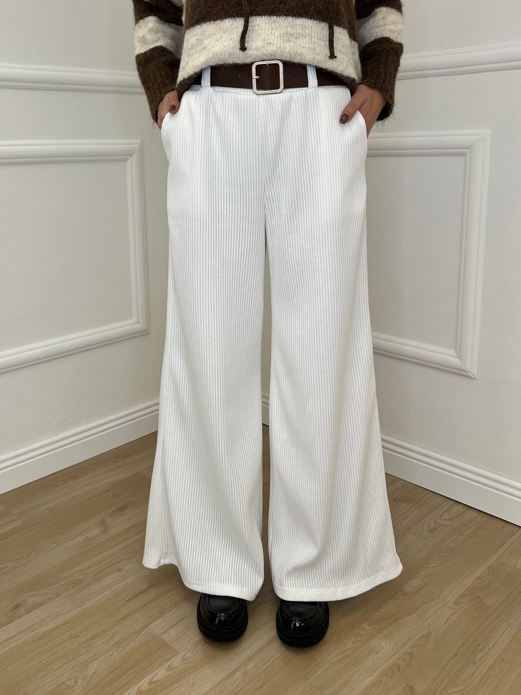 Pantalone Corduroy 6156 Bianco