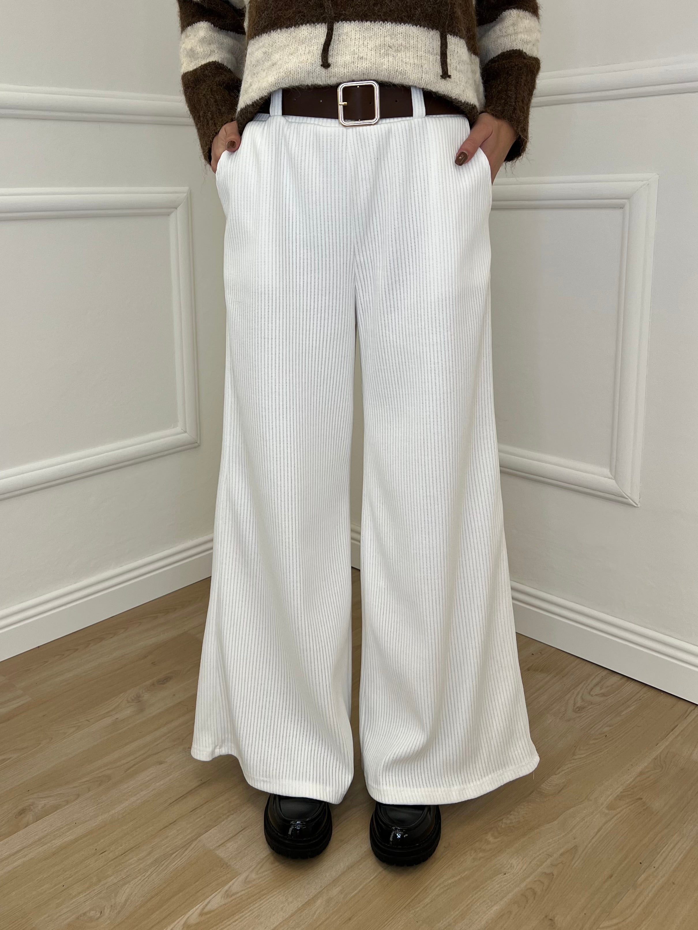 Pantalone Corduroy 6156 Bianco