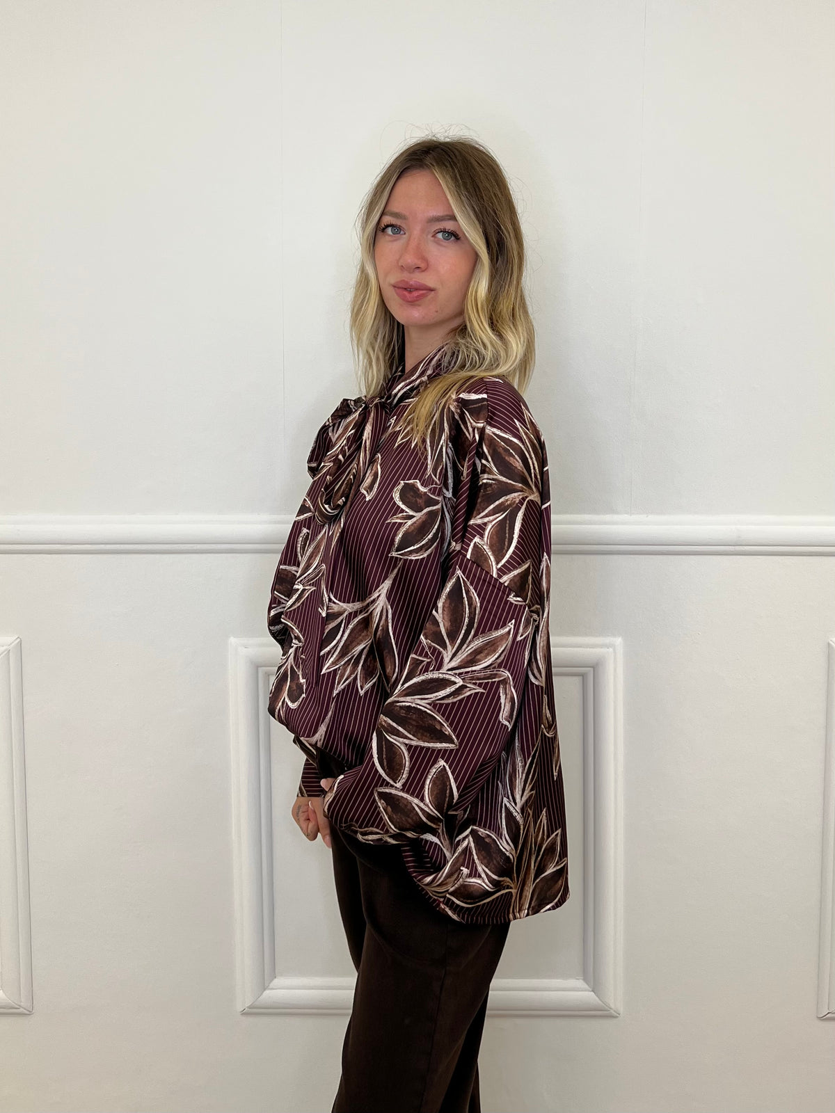 Blusa Fantasia Fiocco 8515 Burgundy