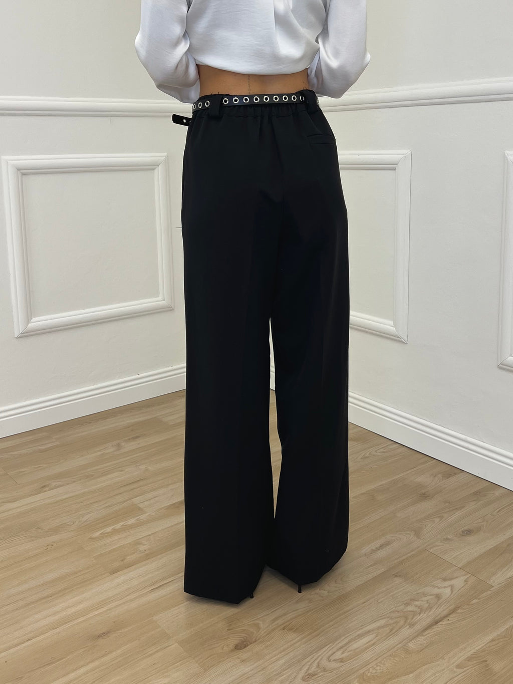 Pantalone Straight Gabardine 5611 Nero