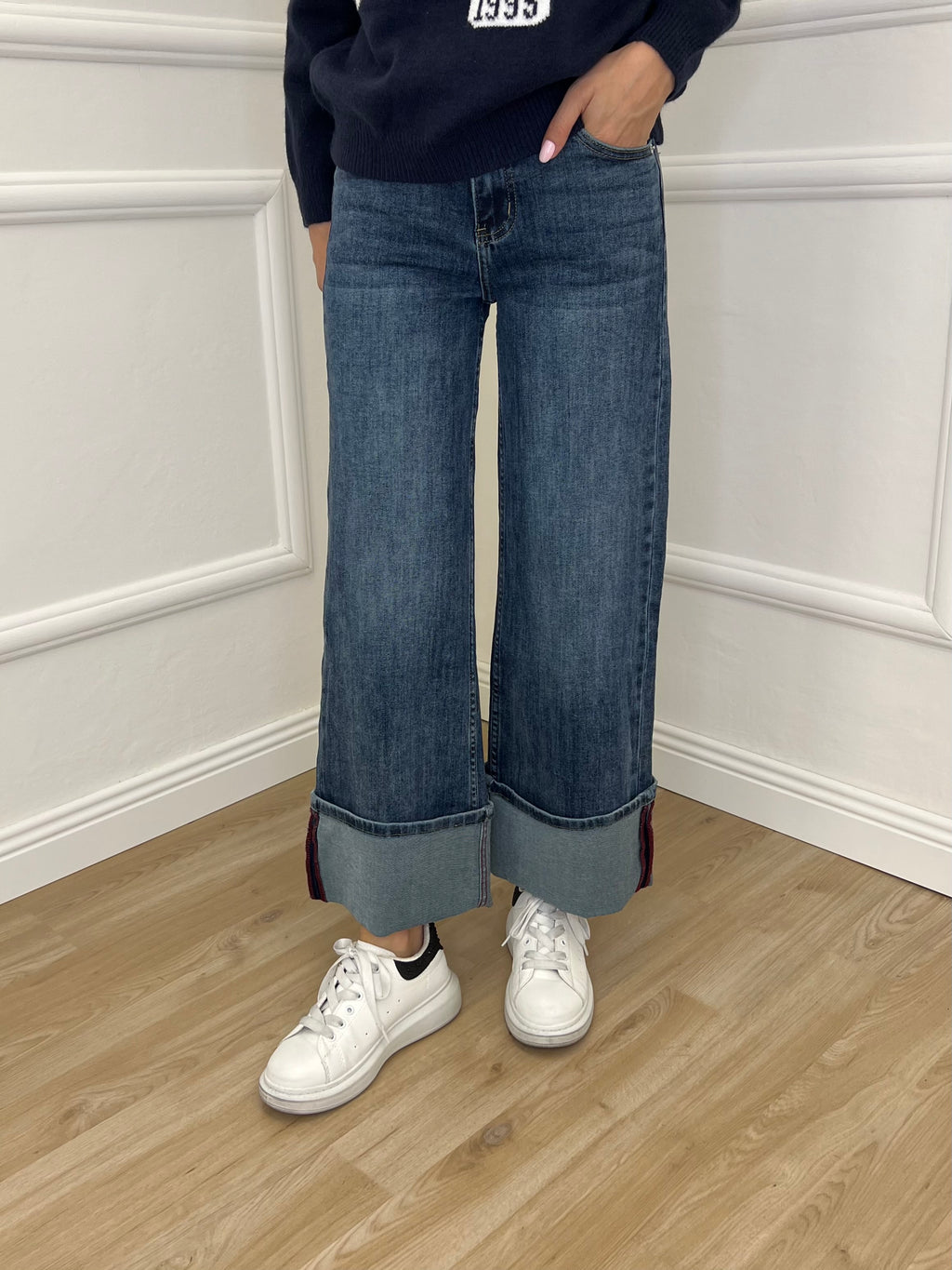 Jeans Risvolto Y367 - Bazar Abbigliamento