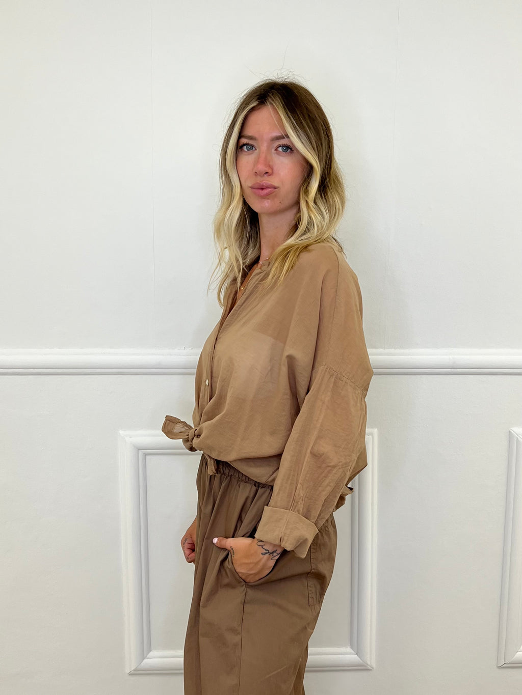 Camicia Over Soft 6040 Coccio