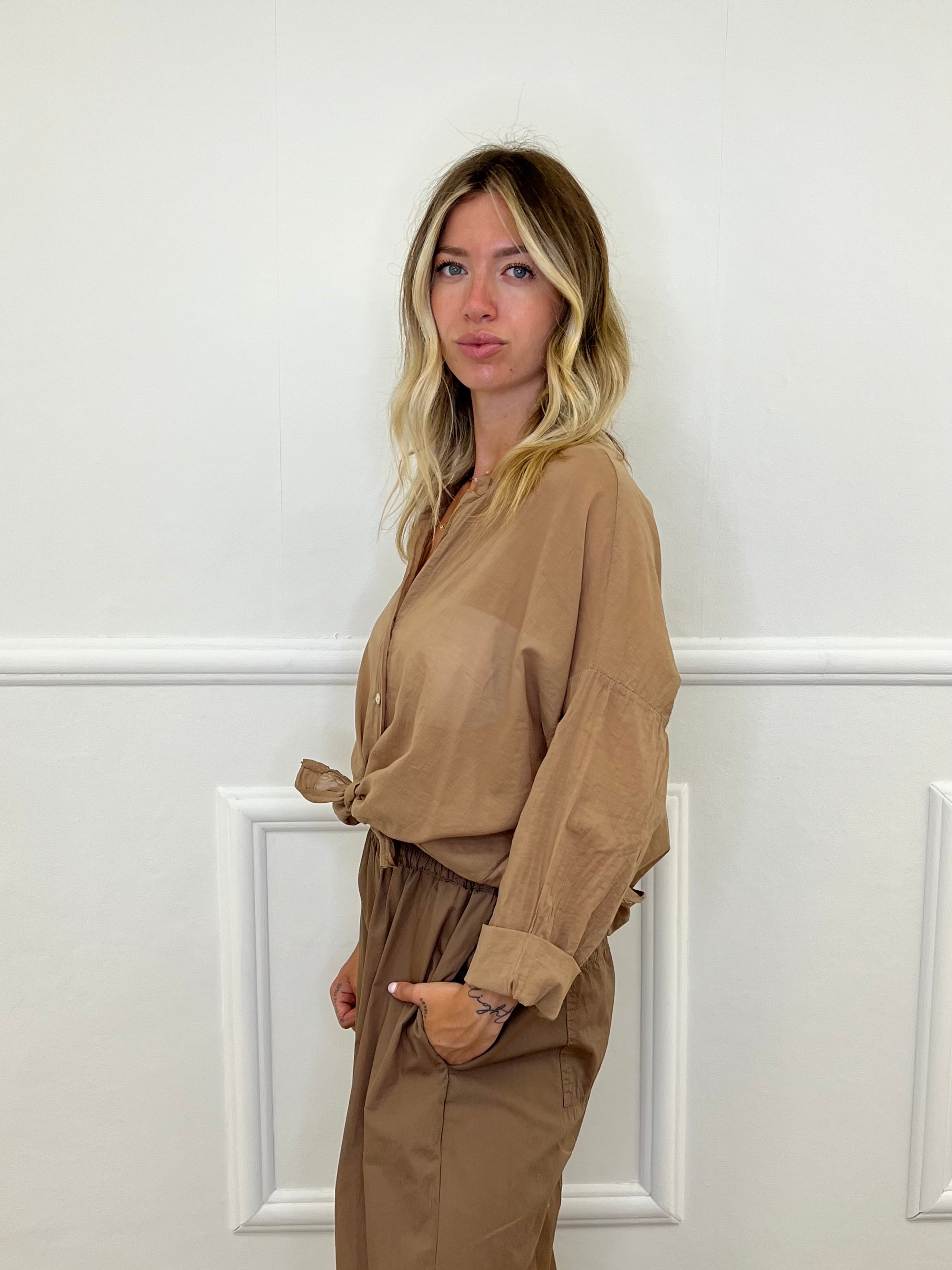 Camicia Over Soft 6040 Coccio