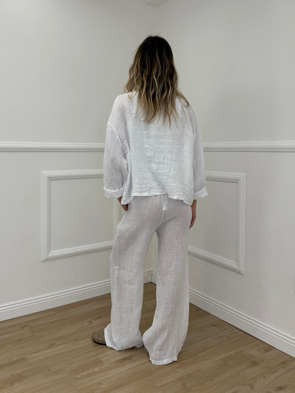 Giacca 100% Lino Alamari 926165 Bianco