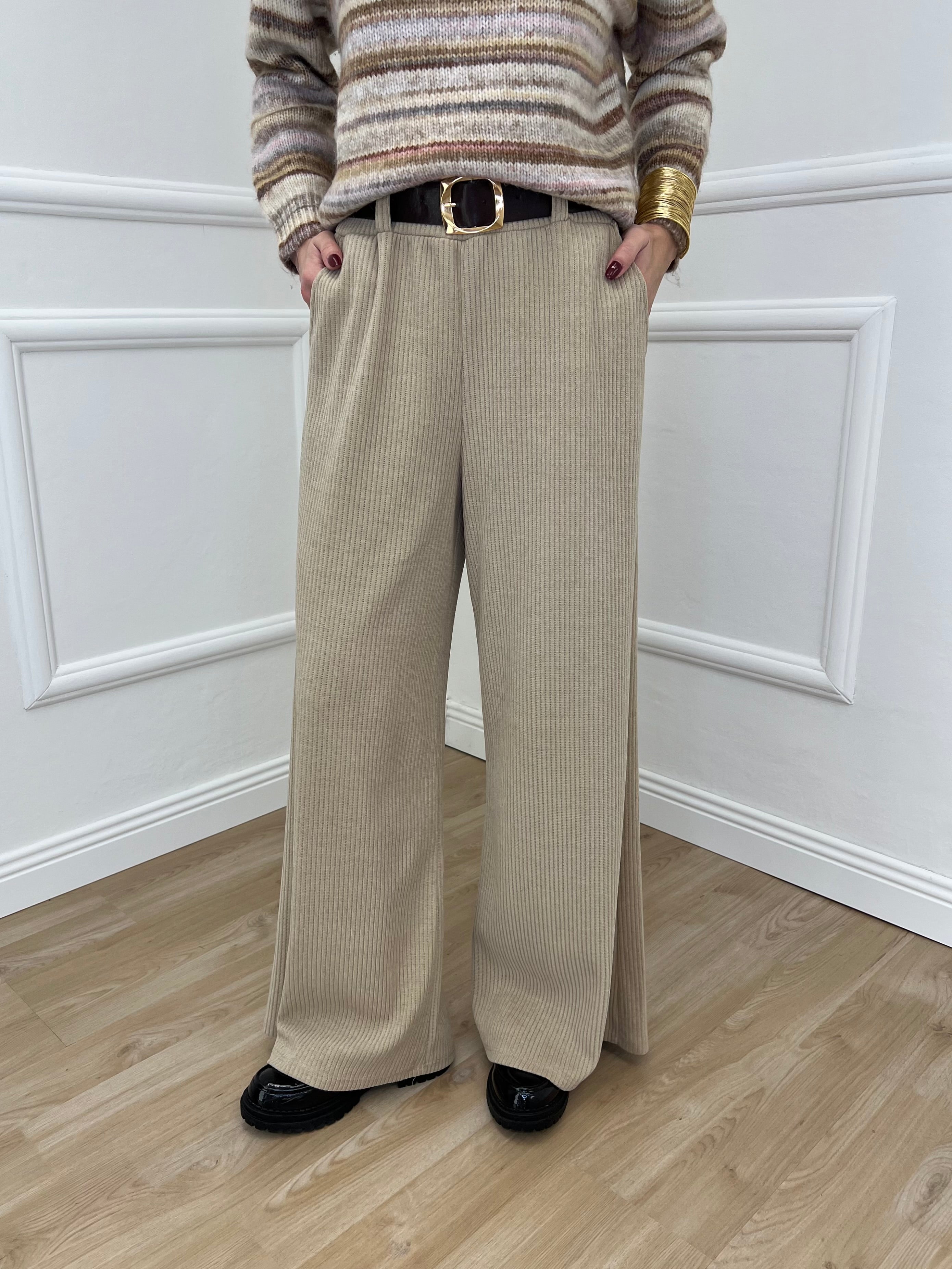 Pantalone Corduroy 6156 Beige
