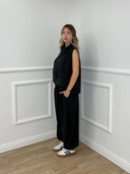 Pantalone Baggy Gessato Smerigliato 51366 Antracite