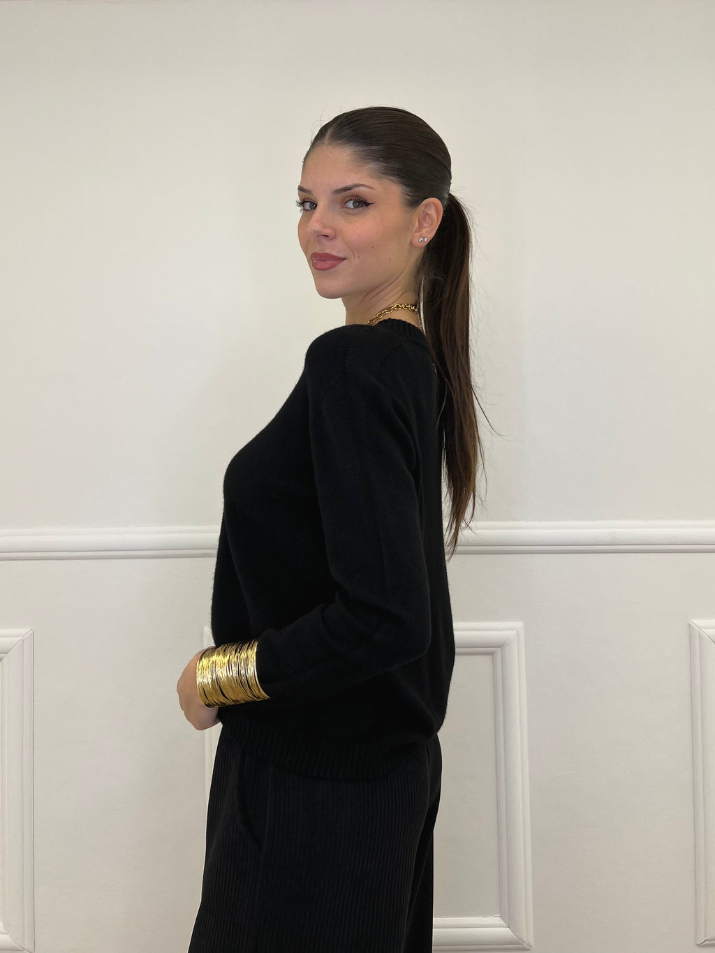 Pullover Basic Girocollo 1186 Nero