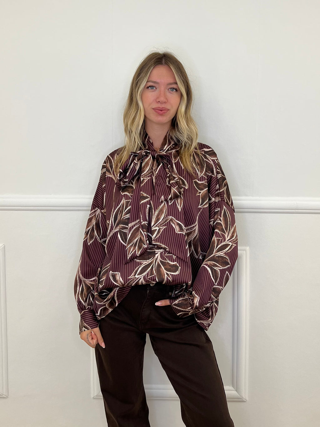 Blusa Fantasia Fiocco 8515 Burgundy