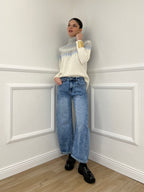 Maglia Norvegese 8240 Panna e Azzurro