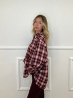 Camicia Check Flanella Cristalli 01717 Burgundy