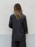 Blazer Over Gessato 5898 Grigio