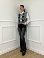 Gilet Losanghe 261711 Grigio