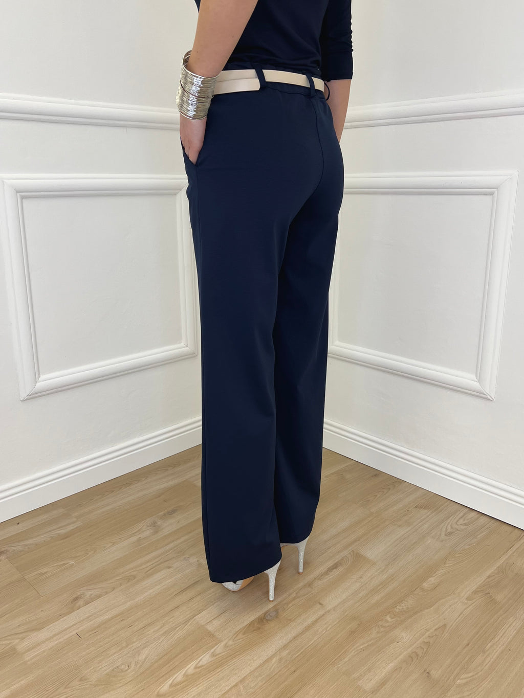 Pantalone Dritto Punto Milano 2403 Blu