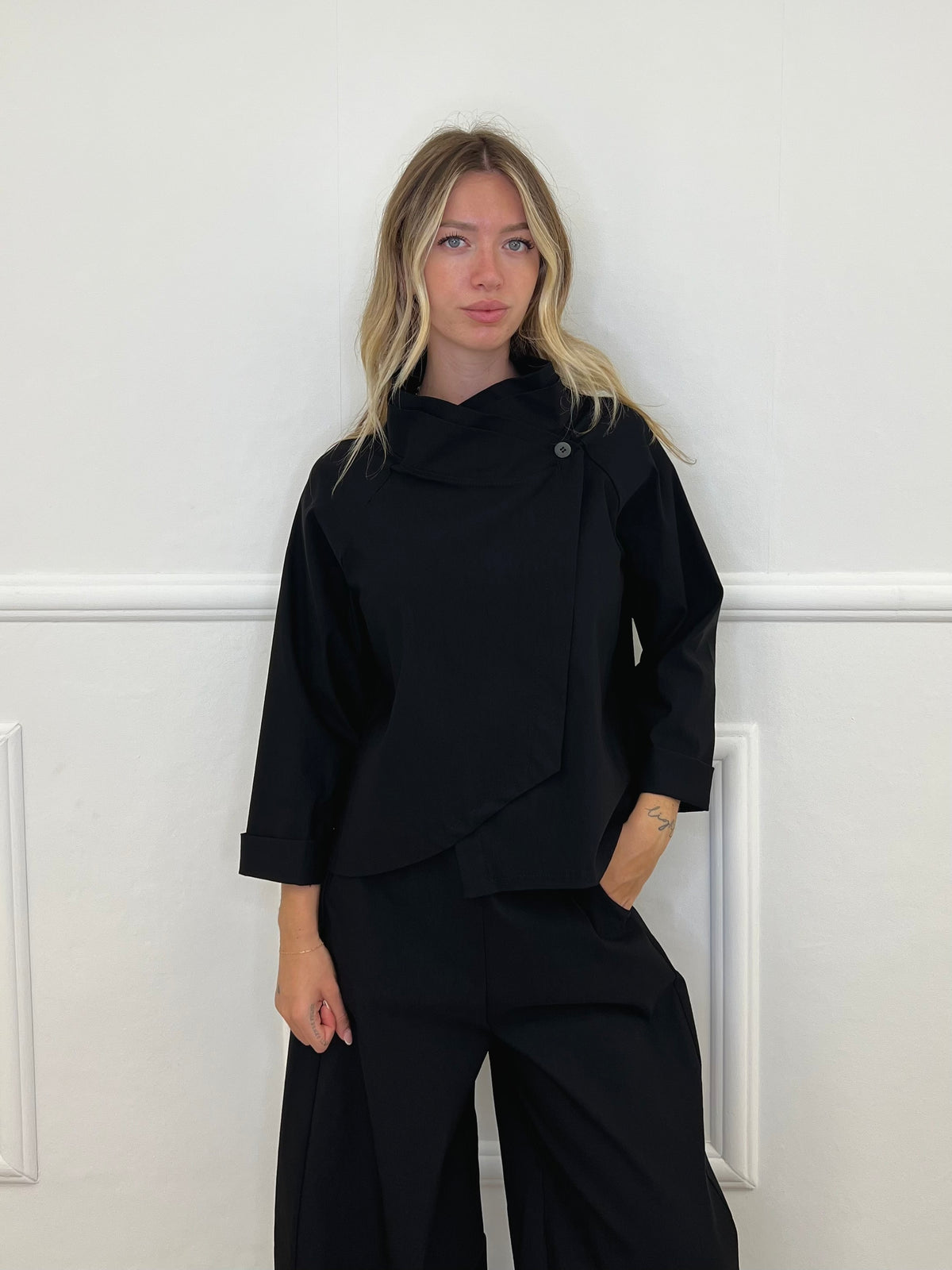 Giacca Diagonale Punto Milano 2661 Nero